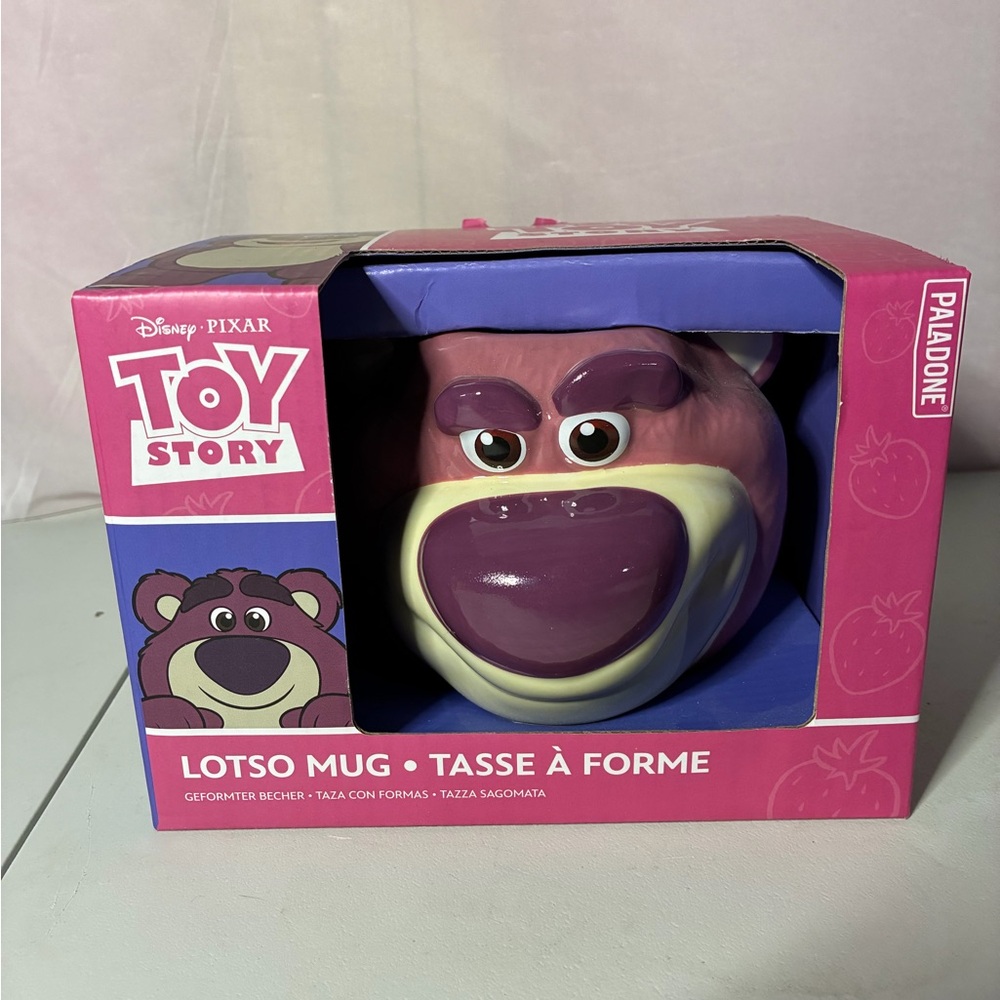 Disney Pixar Toy Story Lotso 3D Embossed Large Coffee Mug New with Display Box